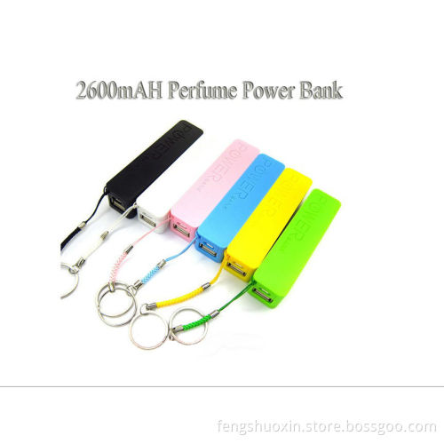 Perfume Taste 2600mAh Portable Mobile Power Supply Power Bank